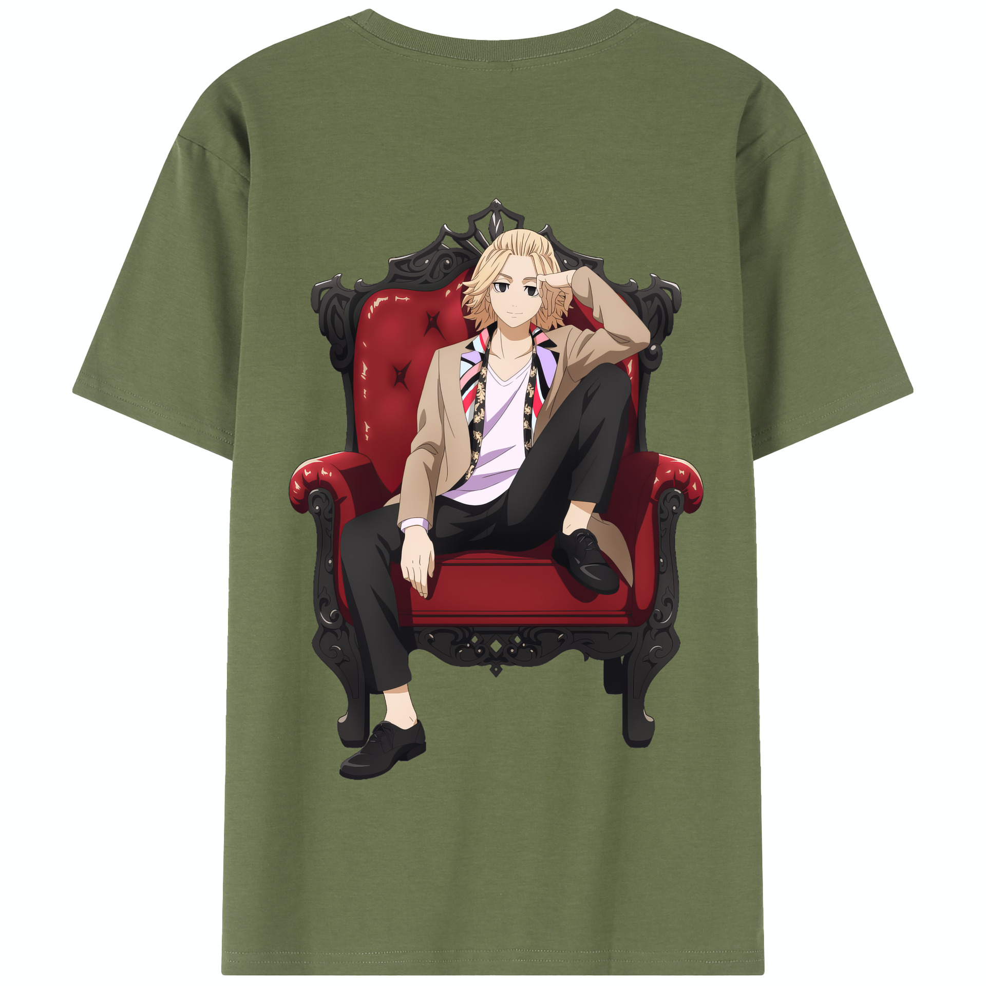 （画像用） 東京リベンジャーズ Tokyo Revengers 綿100％半袖Tシャツ（背面プリント）